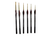 Simply-T Academy 3032R přírodní kulatý - varianty | přírodní plochý štětec č.3/0, přírodní plochý štětec č.0, přírodní plochý štětec č.2, přírodní plochý štětec č.4, přírodní plochý štětec č.6, přírodní plochý štětec č.8