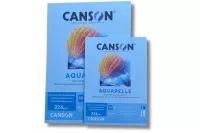 Studentský skicák Canson - na akvarel, 224 g, 10 listů - varianty | Blok Akvarel - A4, Blok Akvarel - A3