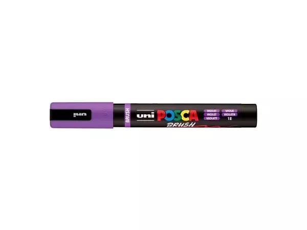 Akrylový fix Posca se štětečkovým hrotemPC-5BR - varianty - PC-5BR - Violet 12