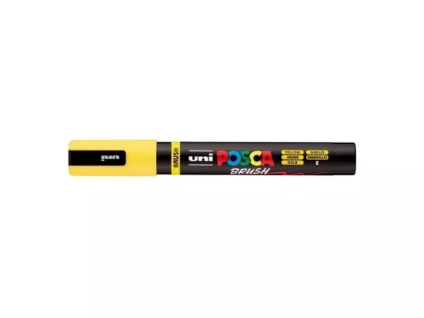 Akrylový fix Posca se štětečkovým hrotemPC-5BR - varianty - PC-5BR - Yellow 2