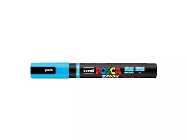 Akrylový fix Posca se štětečkovým hrotemPC-5BR - varianty - PC-5BR - Light Blue 8