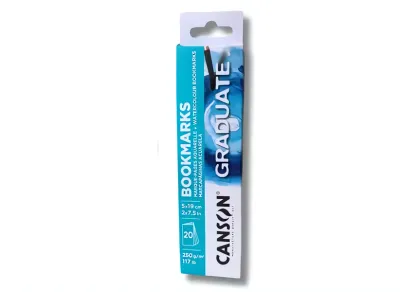 Canson Graduate Bookmarks Aquarelle - záložky pro kreativní tvorbu, 20 kusů