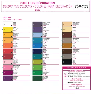 Deco barvy matné Matt (Pébéo)