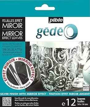 Gédéo kovové listy MIRROR 14×14cm 12ks - Silver