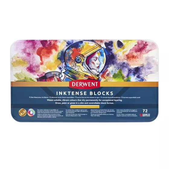 Inktense blocks - sada akvarelových bloků (Derwent) - 72ks