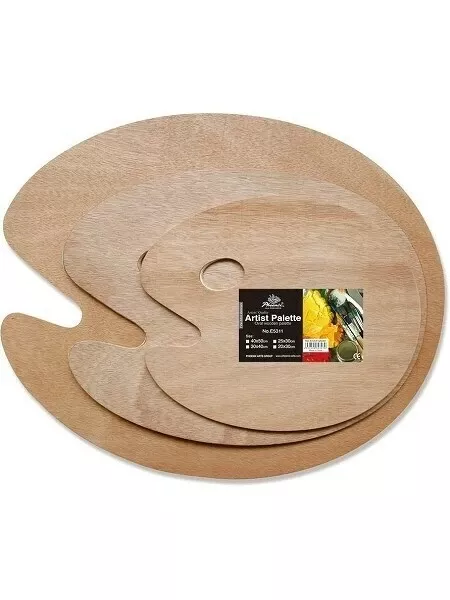 Paleta oválná Phoenix dřevěná - 20x30cm