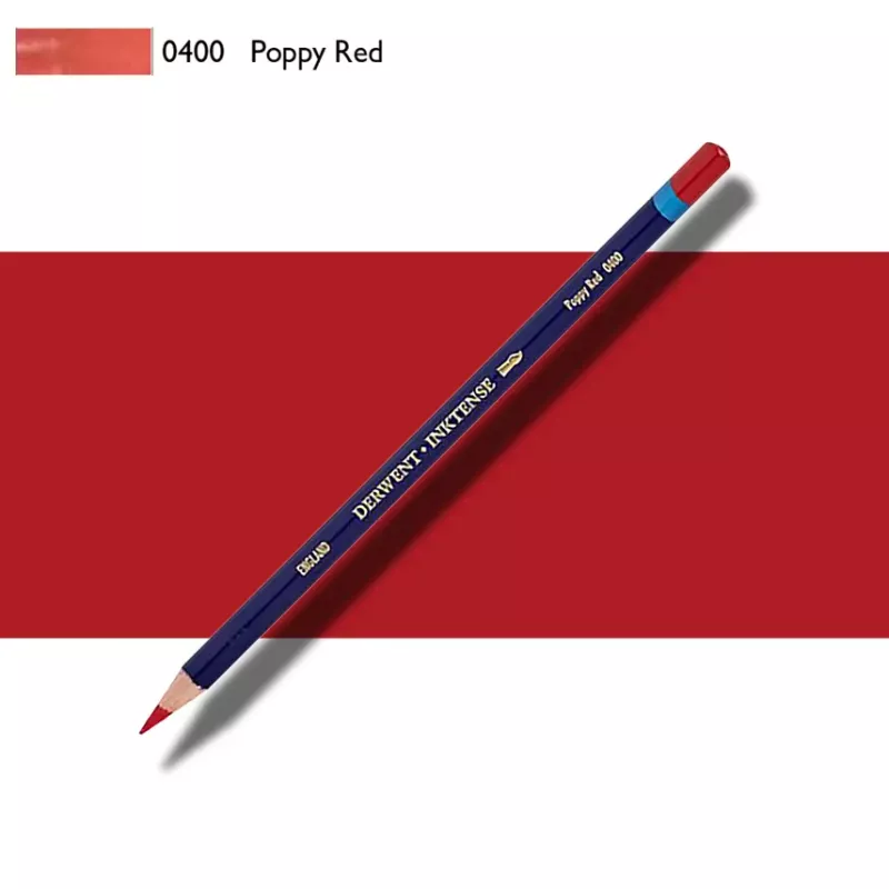 Pastelky Inktense Derwent - varianty - 0400 POPPY RED