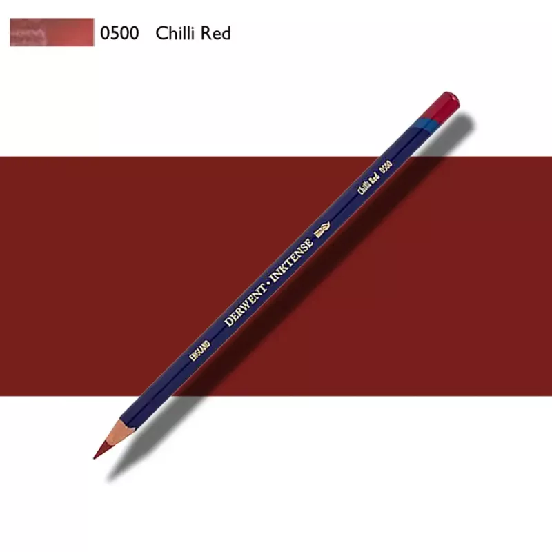 Pastelky Inktense Derwent - varianty - 0500 CHILLI RED