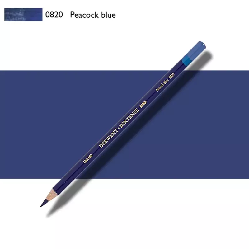 Pastelky Inktense Derwent - varianty - 0820 PEACOCK BLUE