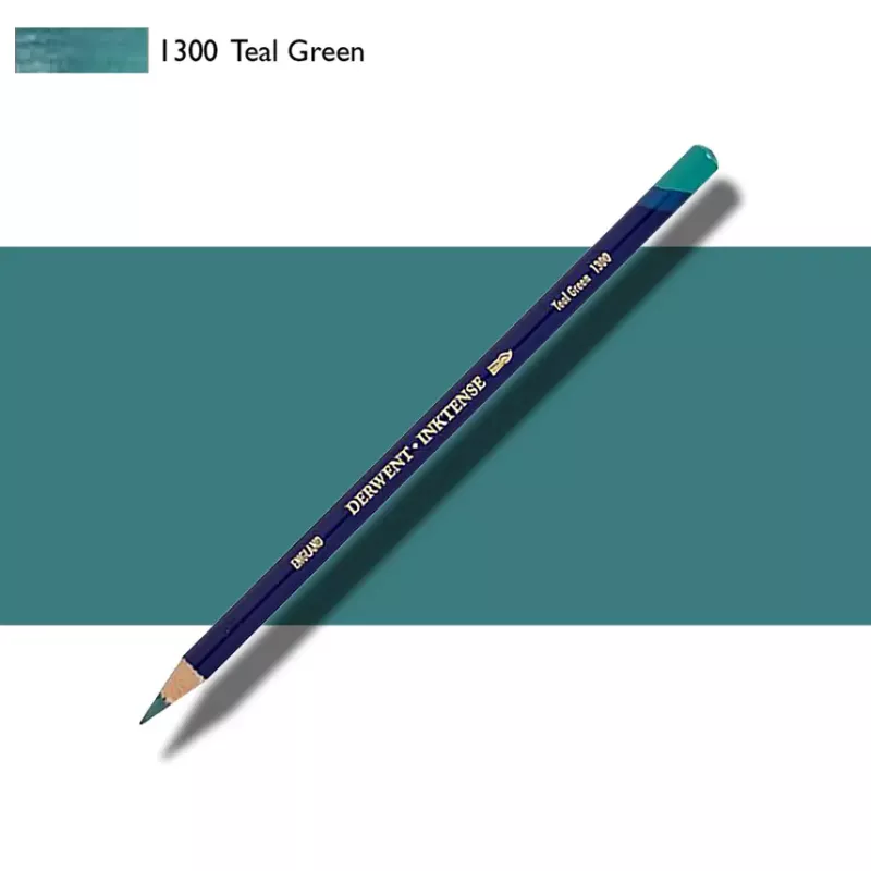 Pastelky Inktense Derwent - varianty - 1300 TEAL GREEN