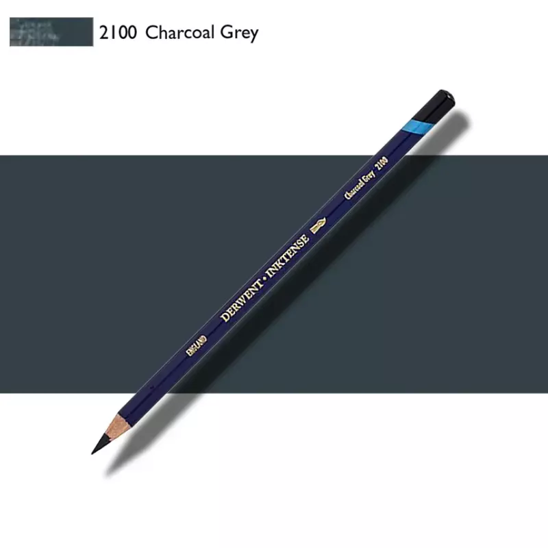 Pastelky Inktense Derwent - varianty - 2100 CHARCOAL GREY