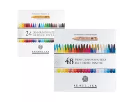Sady půlených pastelů v tužce, Sennelier - různé sady | Sada 24 půlených pastelů v tužce, Sennelier - základní odstíny, Sada 48 půlených pastelů v tužce, Sennelier