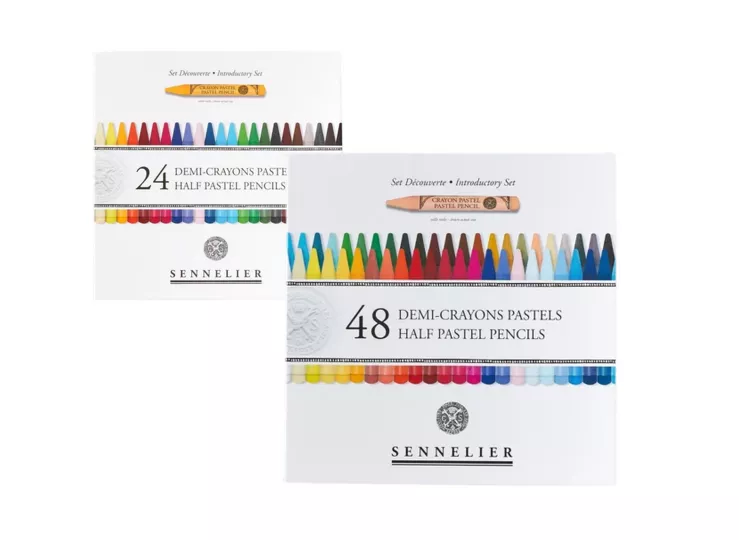 Sady půlených pastelů v tužce, Sennelier - různé sady