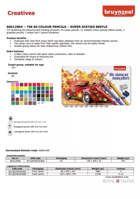 Sady uměleckých tužek, pastelek