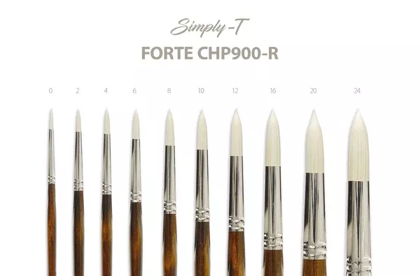 Simply-T FORTE Synt. Bristle, kulaté - různé velikosti