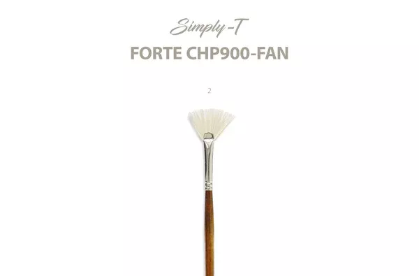 Simply-T Forte Syntetic Bristle, vějířek - velikost 2