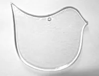 Skleněný výřez - kapka A8 - výška 7 cm