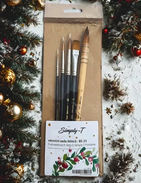 Vánoční sada štětců Simply-T, (Fontaine)