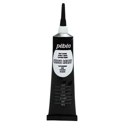 Kontura CERNE RELIEF č.390 (Pébéo) - velká tuba 37ml  černá