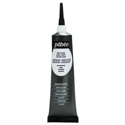 Kontura CERNE RELIEF č.772 (Pébéo) - velká tuba 37ml  olověná