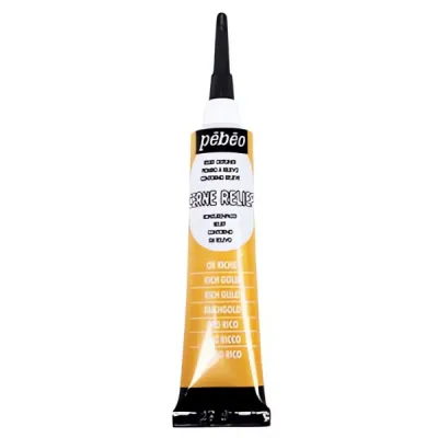 Kontura CERNE RELIEF č.773120 (Pébéo) - 20ml  výrazná zlatá