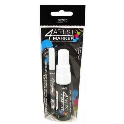 4Artist Marker Set Duo 2-8 mm White