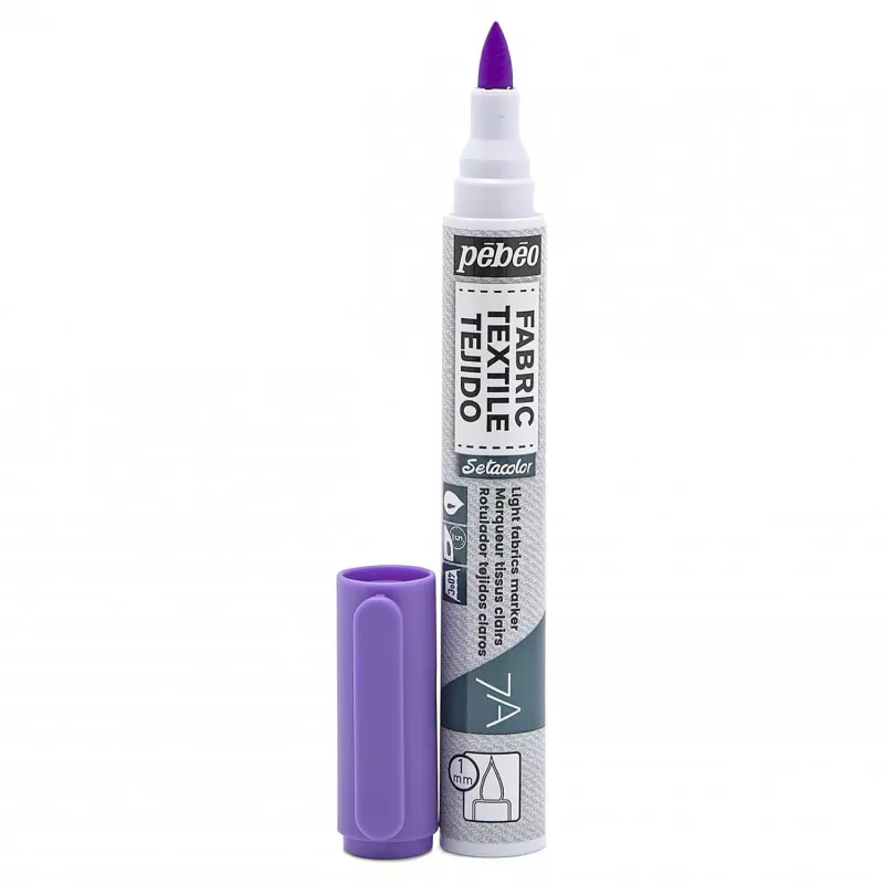 7A Markers Light Fabric 1mm - 74 Fluo violet