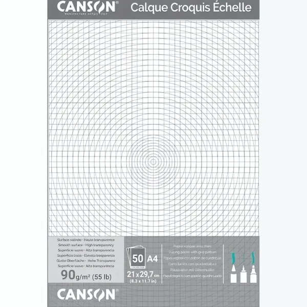 Pauzovací papír 90g 50l A3(29,7x42cm) Canson