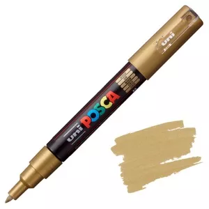 Akrylový fix Posca PC-1M 0,7mm (tenký kulatý hrot) - varianty - PC-1M 0,7 - 1 mm - Gold 25