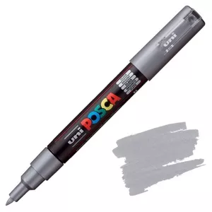 Akrylový fix Posca PC-1M 0,7mm (tenký kulatý hrot) - varianty - PC-1M 0,7 - 1 mm - Silver 26