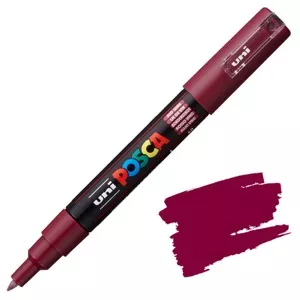 Akrylový fix Posca PC-1M 0,7mm (tenký kulatý hrot) - varianty - PC-1M 0,7 - 1 mm - Wine Red 60