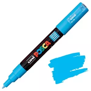 Akrylový fix Posca PC-1M 0,7mm (tenký kulatý hrot) - varianty - PC-1M 0,7 - 1 mm - Light Blue 8