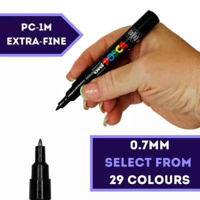 Akrylový fix Posca PC-1M 0,7mm (tenký kulatý hrot) - varianty