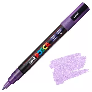 Akrylový fix Posca PC-3M 0,9-1,3mm (kulatý hrot) - varianty - PC-3ML 0,9 - 1,3 mm - Glitter Violet 12