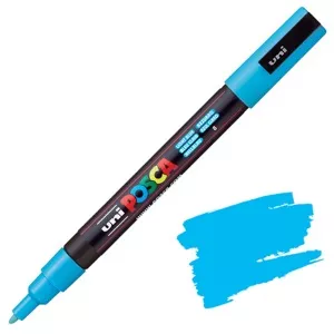 Akrylový fix Posca PC-3M 0,9-1,3mm (kulatý hrot) - varianty - PC-3M 0,9 - 1,3 mm - Light Blue 8