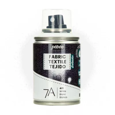 Barva na textil ve spreji (Pébéo) - 100ml  Bílá
