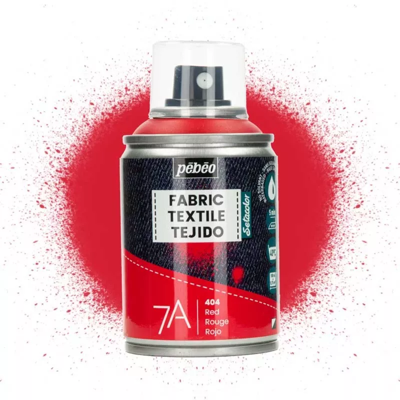 Barva na textil ve spreji (Pébéo) - 100ml Červená