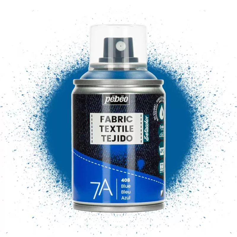 Barva na textil ve spreji (Pébéo) - 100ml Modrá