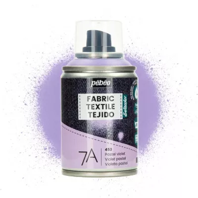 Barva na textil ve spreji (Pébéo) - 100ml Pastelová fialová