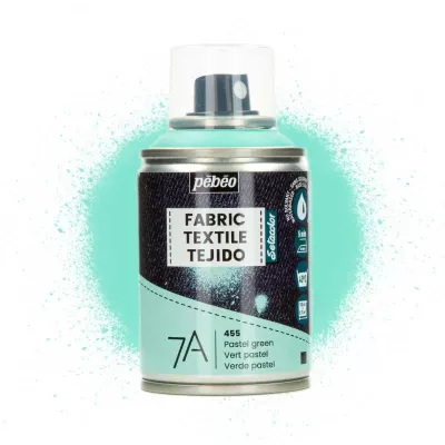 Barva na textil ve spreji (Pébéo) - 100ml Pastelová zelená