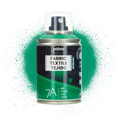 Barva na textil ve spreji (Pébéo) - 100ml Zelená