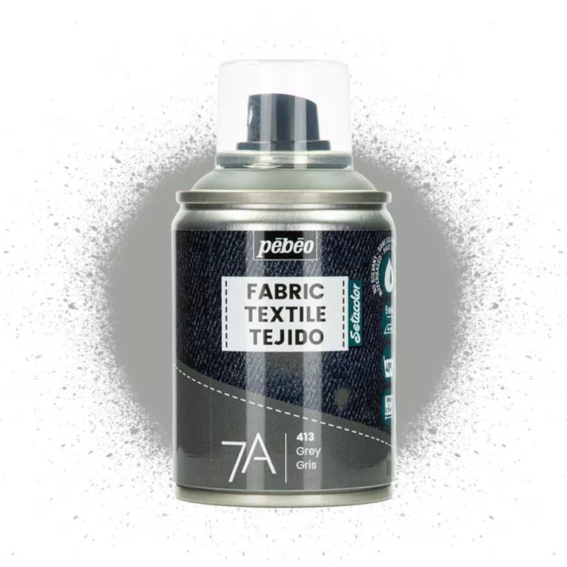 Barva na textil ve spreji (Pébéo) - 100ml Světlá šedá