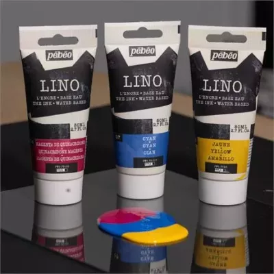 Linoryt - barvy a doplňky