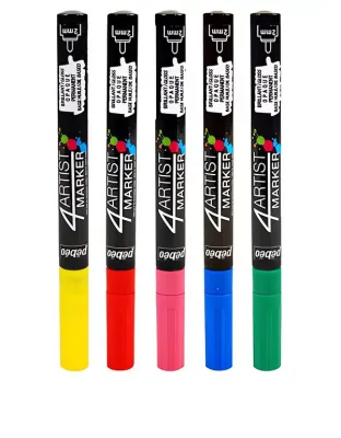 Olejový fix 4Artist Marker (Pébéo) - hrot 2 mm - varianty | 4Artist Marker 2 mm - 02 Yellow, 4Artist Marker 2 mm - 07 Red, 4Artist Marker 2 mm - 10 Dark Blue, 4Artist Marker 2 mm - 18 Dark Green, 4Artist Marker 2 mm 24 Black, 4Artist Marker 2 mm - 25 White, 4Artist Marker 2 mm - 37 Pink, 4Artist Marker 2 mm - 48 Grey, 4Artist Marker 2 mm 55 Gold, 4Artist Marker 2 mm - 70 Silver