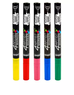 Olejový fix 4Artist Marker (Pébéo) - hrot 2 mm - varianty | 4Artist Marker 2 mm - 02 Yellow, 4Artist Marker 2 mm - 07 Red, 4Artist Marker 2 mm - 10 Dark Blue, 4Artist Marker 2 mm - 18 Dark Green, 4Artist Marker 2 mm 24 Black, 4Artist Marker 2 mm - 25 White, 4Artist Marker 2 mm - 37 Pink, 4Artist Marker 2 mm - 48 Grey, 4Artist Marker 2 mm 55 Gold, 4Artist Marker 2 mm - 70 Silver
