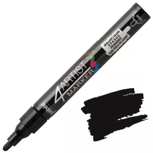 Olejový fix 4Artist Marker (Pébéo) - hrot 4 mm - varianty - 4Artist Marker 4 mm - Black Pebeo