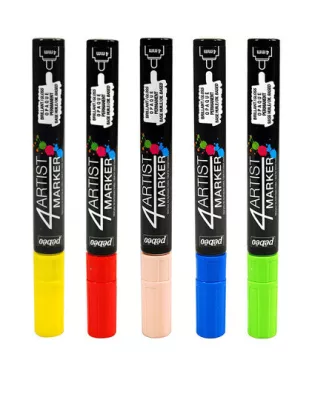 Olejový fix 4Artist Marker (Pébéo) - hrot 4 mm - varianty | 4Artist Marker 4 mm - 02 Yellow, 4Artist Marker 4 mm - 07 Red, 4Artist Marker 4 mm - 10 Dark Blue, 4Artist Marker 4 mm  - 11 Deep Blue, 4Artist Marker 4 mm - 16 Light Green, 4Artist Marker 4 mm - 18 Dark Green, 4Artist Marker 4 mm - 19 Brown, 4Artist Marker 4 mm - Black, 4Artist Marker 4 mm - 25 White, 4Artist Marker 4 mm - 28 Violet, 4Artist Marker 4 mm - 33 Light Blue, 4Artist Marker 4 mm - 35 Orange, 4Artist Marker 4 mm - 37 Pink, 4Artist Marker 4 mm - 48 Grey, 4Artist Marker 4 mm - 55 Gold, 4Artist Marker 4 mm - 56 Copper, 4Artist Marker 4 mm - 65 Ivory, 4Artist Marker 4 mm - 70 Silver