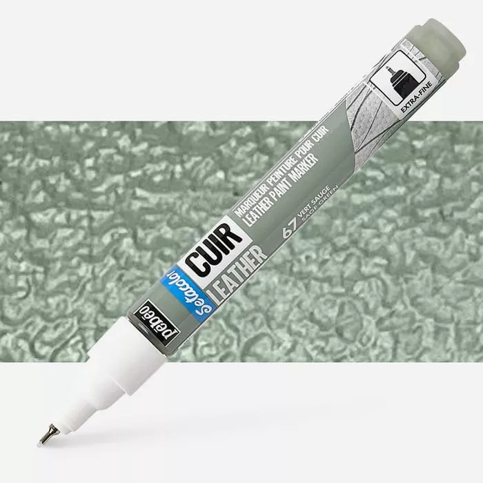 Setacolor Leather marker - 10 odstínů - 67 Sage green Pebeo