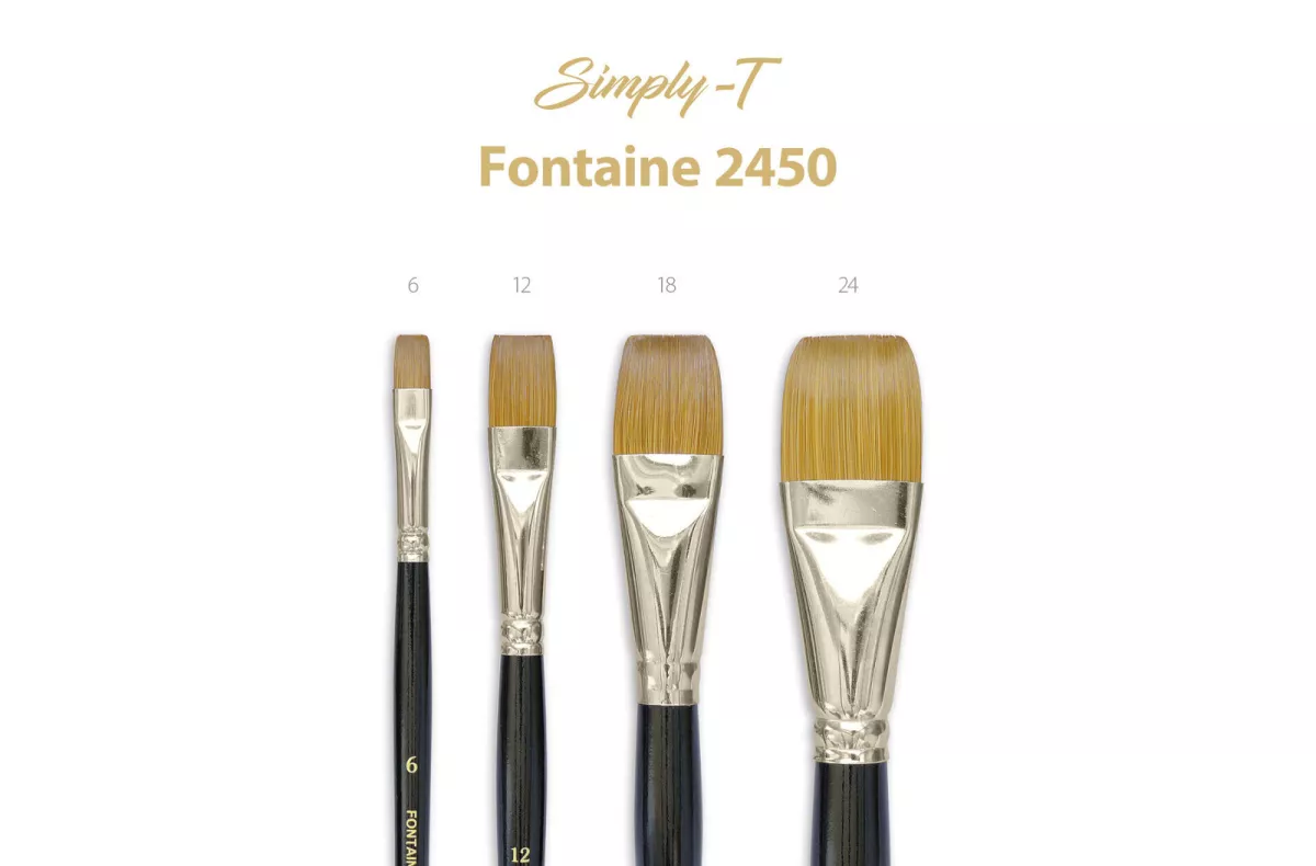 Štětec Simply-T Fontaine - plochý