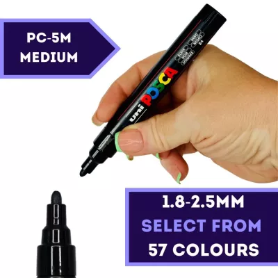 Akrylový fix Posca PC-5M 2,5mm (kulatý hrot) - varianty